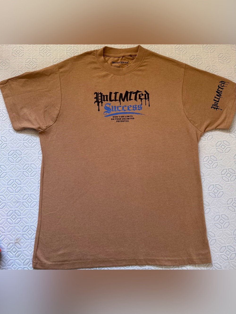 Unlimited Success Graphic Tee - Men's Brown Short Sleeve Shirt
